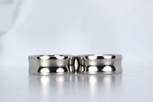 幅広　Titanium & Zirconium Wide Ring